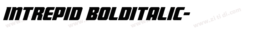 Intrepid BoldItalic字体转换